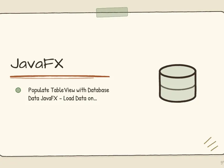 Illustrated infographic summarizing: JavaFX