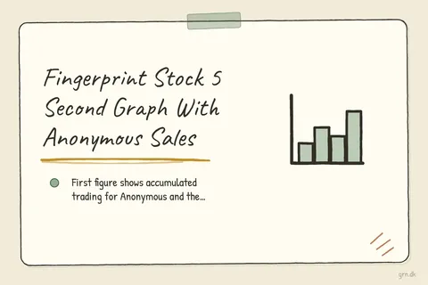 Illustrated infographic summarizing: Fingerprint Stock 5 Second Graph With Anonymous Sales