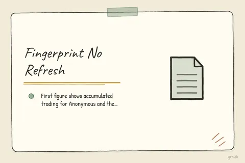 Illustrated infographic summarizing: Fingerprint No Refresh