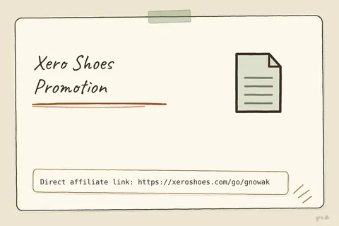Illustrated infographic summarizing: Xero Shoes Promotion