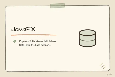 Illustrated infographic summarizing: JavaFX
