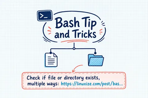 Illustrated infographic summarizing: Bash Tip and Tricks