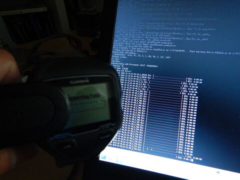 Forerunner 910XT Linux downloading files from device