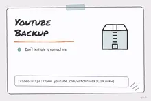 Illustrated infographic summarizing: Youtube Backup