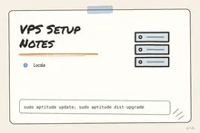Illustrated infographic summarizing: VPS Setup Notes