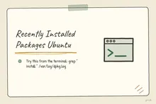 Illustrated infographic summarizing: Recently Installed Packages Ubuntu
